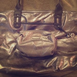 Still & Dot Purse & Makeup Pouf Bundle